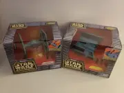 STAR WARS Micro Machines Action Fleet Lot TIE Bomber & Tie Fighter 1996 Galoob