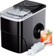 12KG Ice Maker Machine Commercial Portable Ice Cube Tray Bar Countertop Party