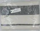 Pehr Charcoal Striped Muskoka 100% Cotton Flannel Throw Blanket NWT 50"Lx 60"W