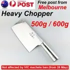 Chinese Kitchen Knife Chef Cleaver Chopping Stainless Steel Cutter Sharpener AU