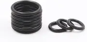 Nitrile Rubber O-Rings Gasket, CS 1.5mm Nitrile O'rings, OD 5-80mm Oil Resistant Sealing Washer Black 10pcs(30mm)