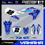 YAMAHA MOTOCROSS GRAPHICS CUSTOM MX GRAPHICS DECAL KIT YZ YZF RIOT BLU