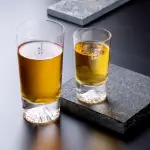 【田島硝子】富士山杯 經典款+迷你經典款 高杯啤酒杯2入組(TG15-015-T+TG20-015-MT)