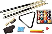 Compact Billiards Snooker Pool Table Accessories Kit Package