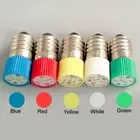 E10 LED Instrument Warning Screw Light Bulb 0.5W 6.3V 12V 24V 110V 220V 380V