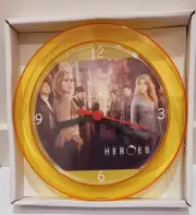 Heroes 7" Gold novelty wall/desk clock Brand new