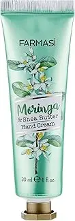[FARMASi] Shea Butter Hand Cream, for Dry, Cracked and Rough Hands, Moisturizer, Silky Softness, Hydrating, All Skin Type, Travel Size With Natural Shea Butter, 1 fl. oz. / 30 ml (Moringa Shea)