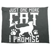 Just One More Cat I Promise - Funny Microfiber Gym Sports Sweat Towels Towel