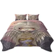 Fantasy Painting Angel in Lilac Coverlet