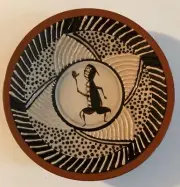 Don Hutchinson Studio Pottery Tribal - Very Collectable Abstract Dish