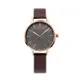 Calvin Klein | 原廠平輸CK手錶- CK EVEN系列女錶-木質雅緻岩紋皮革腕錶K7B236G3