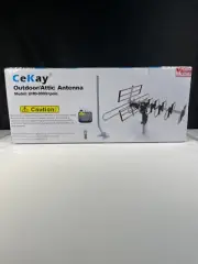 Cekay UHD-8909+Pole 3W Outdoor Attic Digital Amplified HDTV Antenna