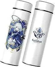 Furina Water Bottle, Genshin Impact Sports Cute Insulated Beverage Bottle for Home School Outdoor Travel