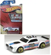 Hot Wheels 1:64 Antique Stars & Stripes 3+ Toy-Mercury Cougar 1968- Race Car History Plymouth Camaro