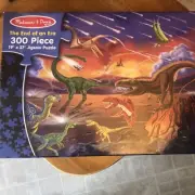 Melissa and Doug 300 Pc Jigsaw Puzzle "The End of an Era" Dinosaurs