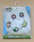 Crocs Jibbitz 5-Pack Super Mario Shoe Charms Luigi Bowser Yoshi Princess Peach