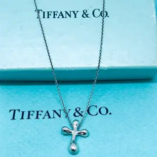 [二手] Tiffany 經典十字架925純銀項鍊