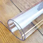 2mm Thick 30 x 60 Inch Clear Table Cover Protector, Plastic Table Protector f...