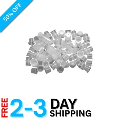 Lightweight Plastic Tattoo Ink Caps - 300pcs with Wide Edges to Prevent Spills