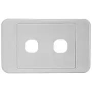 1x 2 Gang Wall Plate Light Switch Wallplate Cover Mech Insert Clipsal Style