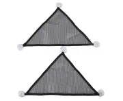 Reptile Hammock Cool Breathable Lounger Ladder Reptile Swing Bed With Suction Cups For Bearded Dragon Lizard Summer 43X33X33Cm (2Pcs)