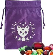 Tarot Bag, Velvet Drawstring Storage Bag, Soft Tarot & Dice Bag, Tarot Card Holder, Multifunctional Tarot Accessories for Christmas
