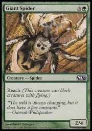 4x Giant Spider M12 MtG Magic Green Common 4 x4 Card Cards