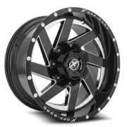 20x9 XF Off-Road XF-205 Gloss Black & Milled Wheel 5x5/5x5.5 (0mm)