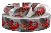 Star Wars Red Rebel Forces 1" Wide Repeat Ribbon Sold in Yard Lots