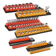 Magnetic Socket Organizer Set - Durable 1/2, 1/4, 3/8 6PCS-1/4&3/8&1/2 Inch