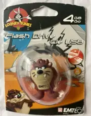 EMTEC Looney Tunes "Tasmanian Devil" 4 GB USB 2.0 Flash Drive Factory Sealed