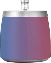 Blue Red Gradient Stainless Steel Patio Ashtrays with Lid for Home Indoor Car Office, Cool Smokeless Ashtrays for Cigarettes or Home Garden Decor