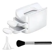 Nail Tray, Dip Powder Recycling Case, Glitter Saver Container Holder, Manicure Tools, Nail Decoration Recycling Hand Tool Accessories for Women, Men 55g