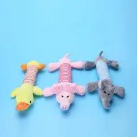 在飛比找蝦皮購物優惠-黃鴨粉紅豬灰象毛絨發光寵物玩具