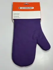 Le Creuset Fabric Ultra Violet Oven Mitt ~Potholder ~ Glove RARE