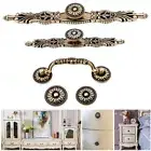 European Bronze Flower Vintage Cabinet Wardrobe Drawer Pull Handle Knob Hardware