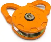 Mega Snatch Block 25 Ton (50,000 Lbs) | Ultra Heavy Duty Winch Pulley for Syn...