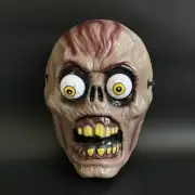 Zombie Skeleton Costume Plastic Adult FACE MASK Scary 3D Eyes Horror Funny New