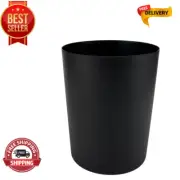 Mainstays 5 Gallon Trash Can, Plastic Office Trash Can, Black Matte