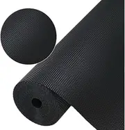Kitchen Shelf Liner Drawer Liners, Non-Adhesive Refrigerator Liners Waterproof Fridge Mats，Durable Kitchen Cabinets Mat for Drawers (Black, 300 * 30CM)