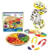 在飛比找博客來優惠-【華森葳兒童教玩具超值組】分類水果派(數學教具)+嗒寶: 小