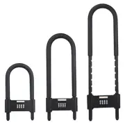 4 Digit Combination Lock Long Shackle Padlock AntiShear Extended Bicycles Lock