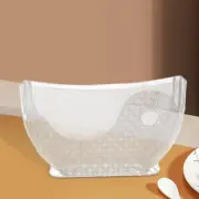 Rice Paper Water Bowl Rice Paper Box Non Slip Egg Roll Wrappers Holder Clear