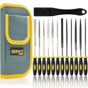 Small File Set Metal File Needle File Set 13PCS, 6pcs Diamond Files & 6pcs St...