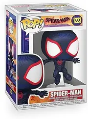 Marvel: Spider Man Across The Spider Verse - Miles Morales in Suit Vinyl Figure Collectibles Bundle with Compatible Funko Pop Box Protector