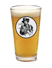 Jimi Hendrix - Rock and Roll - 16oz Pint Beer Glass Seltzer Pub Barware Tea