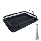 BBQ Basket High Temperature Fried Food Cooling Rack Baking Tray Tool with Clip