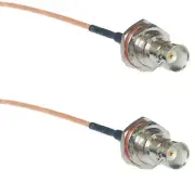 RG316 BNC FEMALE BIG BULKHEAD to BNC FEMALE BIG BULKHEAD Coax RF Cable USA-Ship