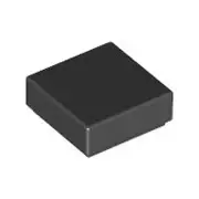 LEGO - Tile 1 x 1 with Groove (X5) - Black