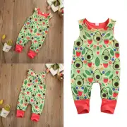 Newborn Infant Baby Boy Girl Sleeveless Romper Jumpsuit Bodysuit Clothes Outfit